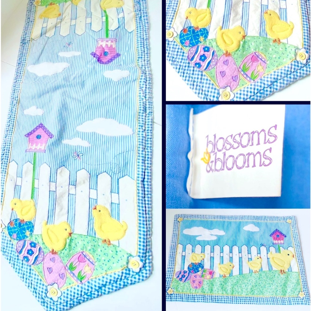 Spring Chickadee Table Runner & Mat Set